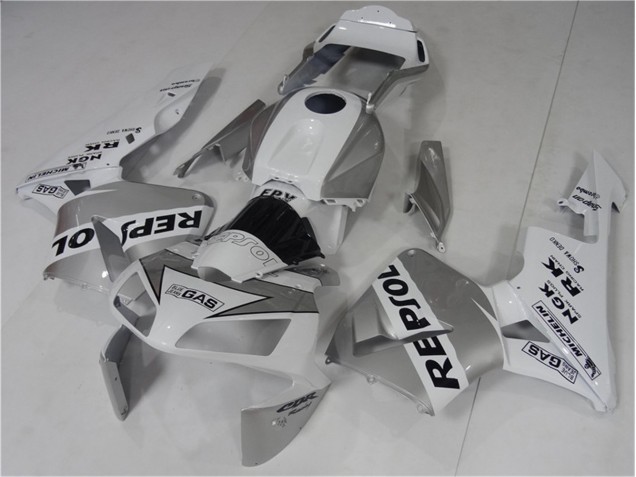 Argent Blanc Noir Repsol Carénages Moto CBR 600 RR 2003-2004 Argent Blanc Noir Repsol Carénages Moto CBR 600 RR 2003-2004