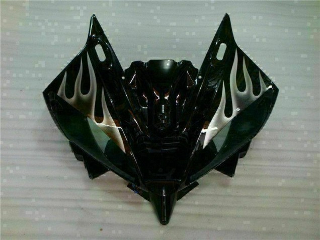 Argent Flamme Noir Carénage Moto R6 2006-2007 Argent Flamme Noir Carénage Moto R6 2006-2007