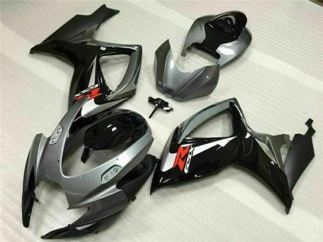Argent Gris Carénage Moto GSXR 600 / 750 K6 2006-2007 Argent Gris Carénage Moto GSXR 600 / 750 K6 2006-2007
