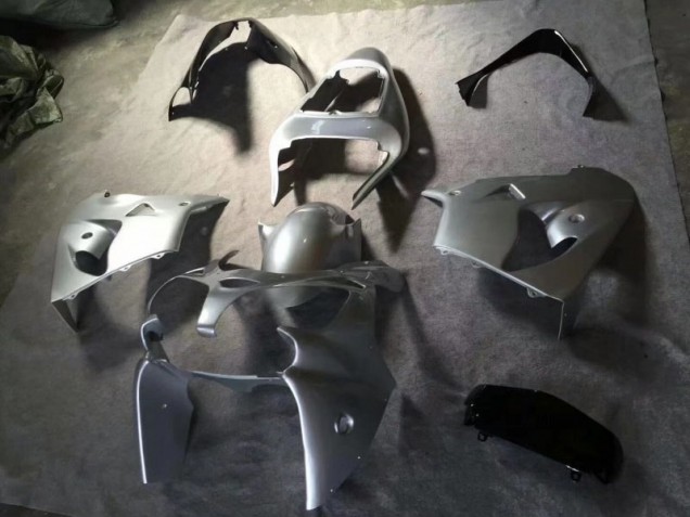 Argent Noir Brillant Carénages Moto ZX9R 2002-2003 Argent Noir Brillant Carénages Moto ZX9R 2002-2003