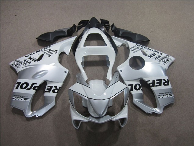 Argent Repsol Carénage Moto CBR 600 F4i 2001-2003 Argent Repsol Carénage Moto CBR 600 F4i 2001-2003