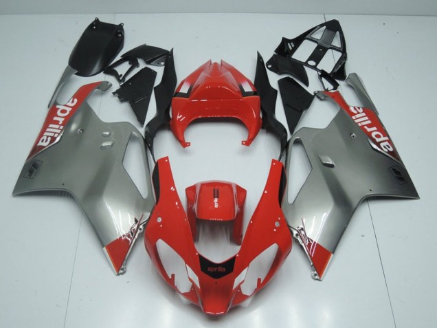 Argent et Rouge Carénage Moto RSV 1000 2003-2006 Argent et Rouge Carénage Moto RSV 1000 2003-2006