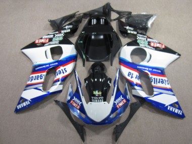 BM FIMER VOLVO Bleu Blanc Noir Carénage Moto R6 1998-2002