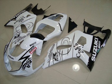 Blanc Alstare Motul Carénage Moto GSXR 750 K1 K2 K3 2001-2003