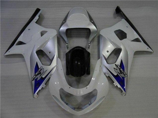Blanc Argent Carénage Moto GSXR 600 / 750 K1 K2 K3 2001-2003 Blanc Argent Carénage Moto GSXR 600 / 750 K1 K2 K3 2001-2003