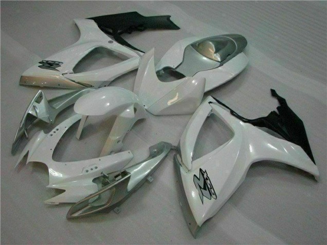 Blanc Argent Carrosserie Moto GSXR 600 / 750 K6 2006-2007