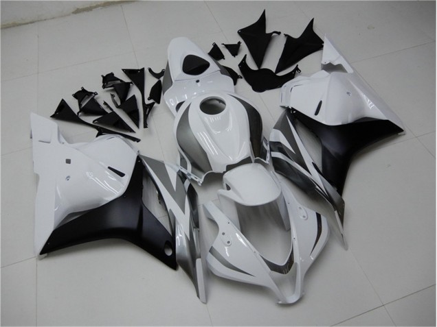 Blanc Argent Noir Carénage Moto CBR 600 RR 2009-2012 Blanc Argent Noir Carénage Moto CBR 600 RR 2009-2012