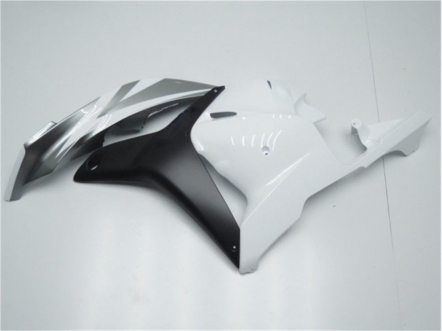 Blanc Argent Noir Carénage Moto CBR 600 RR 2009-2012 Blanc Argent Noir Carénage Moto CBR 600 RR 2009-2012