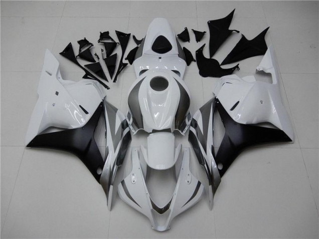 Blanc Argent Noir Carénage Moto CBR 600 RR 2009-2012 Blanc Argent Noir Carénage Moto CBR 600 RR 2009-2012
