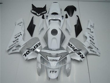 Blanc Argent Noir Repsol Carénage Moto CBR 600 RR 2005-2006