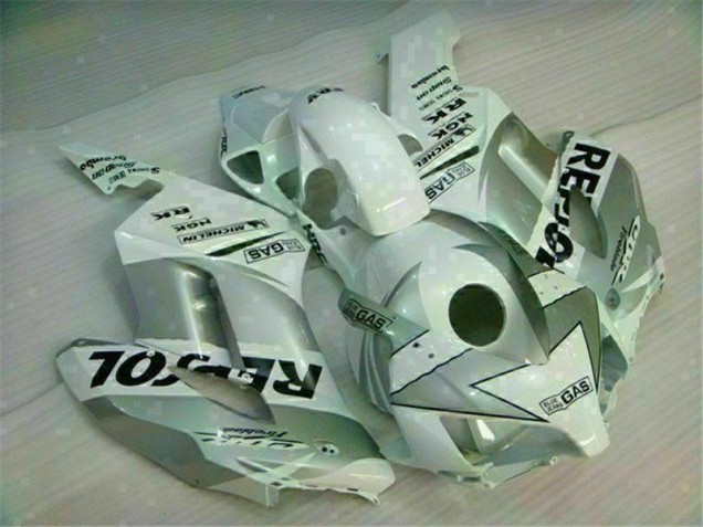 Blanc Argent Repsol Carénage Moto CBR 1000 RR 2004-2005 Blanc Argent Repsol Carénage Moto CBR 1000 RR 2004-2005