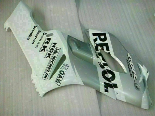 Blanc Argent Repsol Carénage Moto CBR 1000 RR 2004-2005 Blanc Argent Repsol Carénage Moto CBR 1000 RR 2004-2005