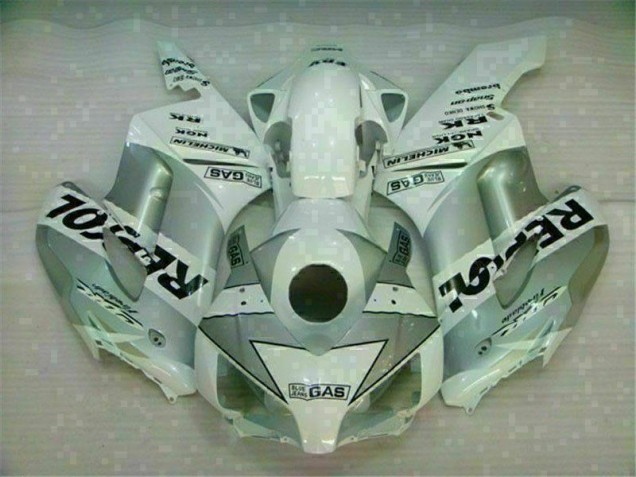 Blanc Argent Repsol Carénage Moto CBR 1000 RR 2004-2005 Blanc Argent Repsol Carénage Moto CBR 1000 RR 2004-2005