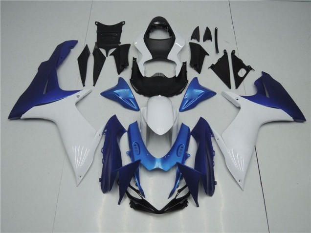 Blanc Bleu Carénage Moto GSXR 600 / 750 K11 2011-2024