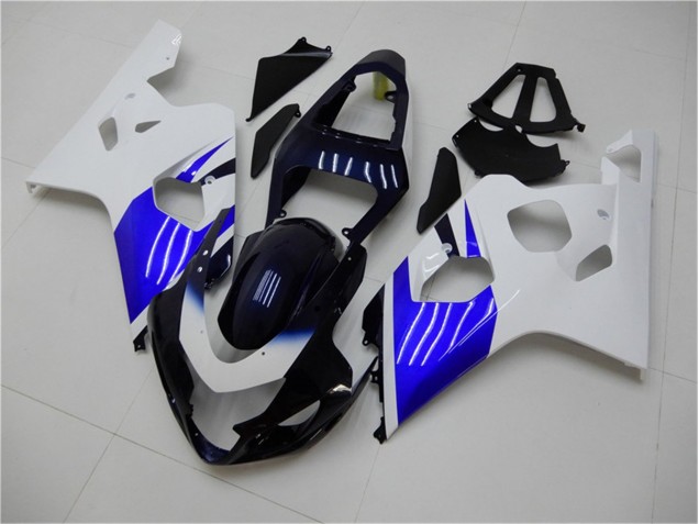 Blanc Bleu Carénage Moto GSXR 600 / 750 K4 2004-2005 Blanc Bleu Carénage Moto GSXR 600 / 750 K4 2004-2005