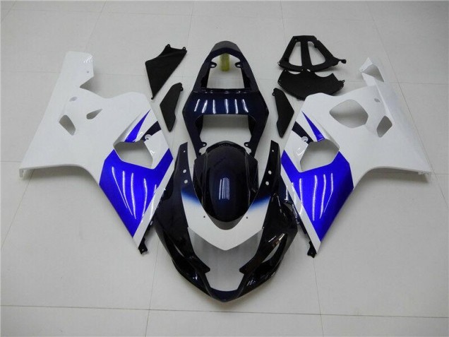 Blanc Bleu Carénage Moto GSXR 600 / 750 K4 2004-2005 Blanc Bleu Carénage Moto GSXR 600 / 750 K4 2004-2005