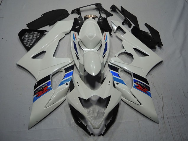 Blanc Bleu Carénages Moto GSXR 1000 K7 2007-2008