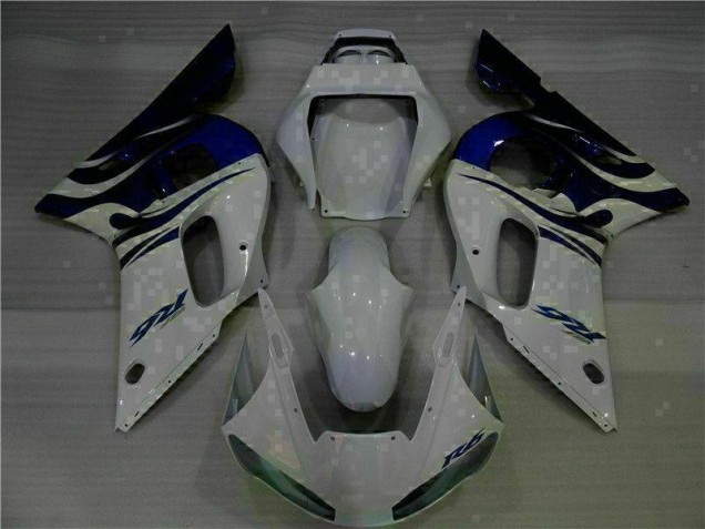 Blanc Bleu Carénages Moto R6 1998-2002 Blanc Bleu Carénages Moto R6 1998-2002