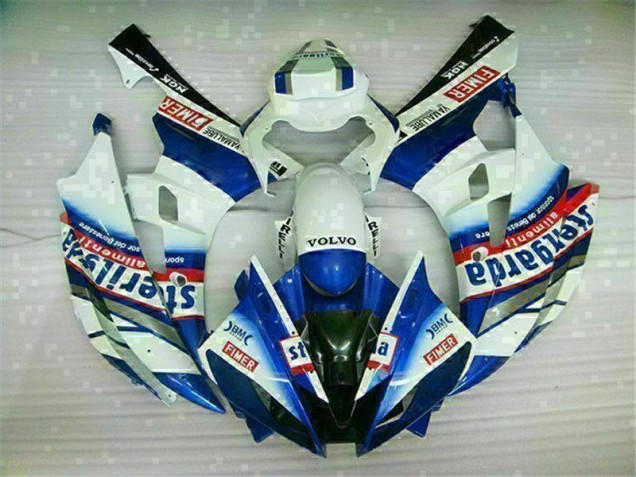 Blanc Bleu Carénages Moto R6 2006-2007 Blanc Bleu Carénages Moto R6 2006-2007