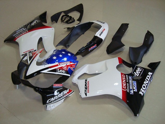 Blanc Bleu DENSO HRC Carrera Carénage Moto CBR 600 F4i 2004-2007