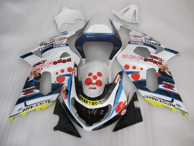 Blanc Bleu Dark Dog Carénage Moto GSXR 600 K1 K2 K3 2001-2003