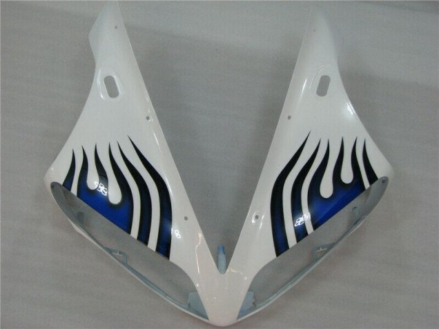 Blanc Bleu Flamme Carénage Moto R1 2004-2006 Blanc Bleu Flamme Carénage Moto R1 2004-2006