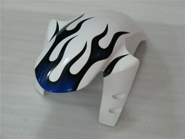 Blanc Bleu Flamme Carénage Moto R1 2004-2006 Blanc Bleu Flamme Carénage Moto R1 2004-2006
