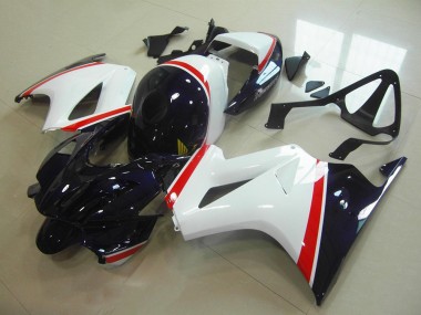 Blanc Bleu Foncé Carénage Moto VFR 800 2002-2013