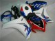 Blanc Bleu Kit Carénages Motos CBR 1000 RR 2008-2011 Blanc Bleu Kit Carénages Motos CBR 1000 RR 2008-2011