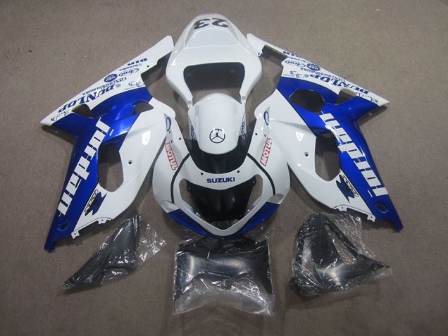 Blanc Bleu Motul Carénage Moto GSXR 750 K1 K2 K3 2001-2003 Blanc Bleu Motul Carénage Moto GSXR 750 K1 K2 K3 2001-2003