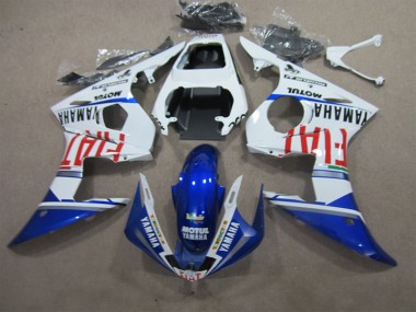 Blanc Bleu Motul Fiat Carénage Moto R6 2003-2005