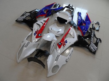 Blanc Bleu Rouge Becker Carbon Carénage Moto S1000RR 2009-2014