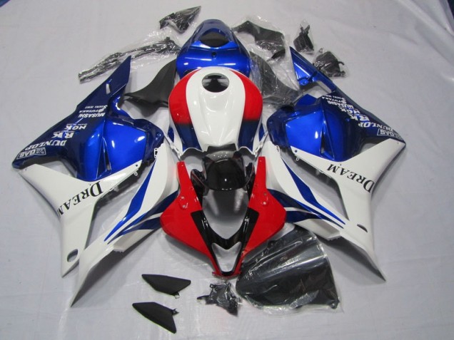 Blanc Bleu Rouge DREAM Carénage Moto CBR 600 RR 2009-2012 Blanc Bleu Rouge DREAM Carénage Moto CBR 600 RR 2009-2012