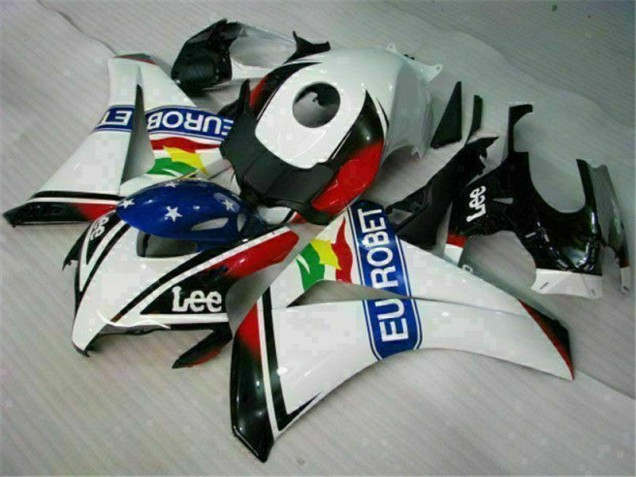 Blanc Bleu Rouge Eurobet Lee Carénage Moto CBR 1000 RR 2008-2011