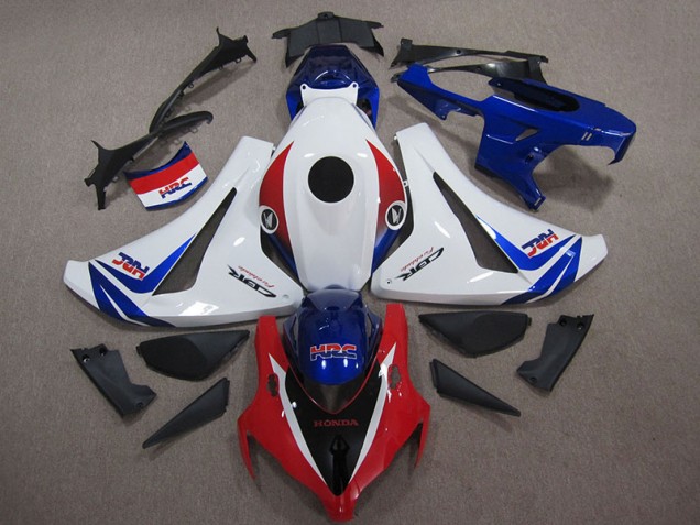 Blanc Bleu Rouge HRC Carénages Moto CBR 1000 RR 2008-2011