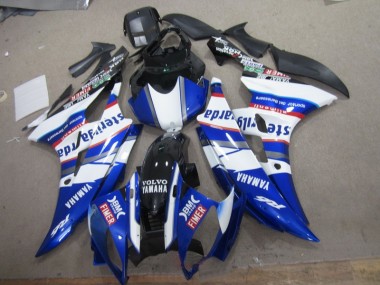 Blanc Bleu Sterilgarda Volvo Carénage Moto R6 2006-2007