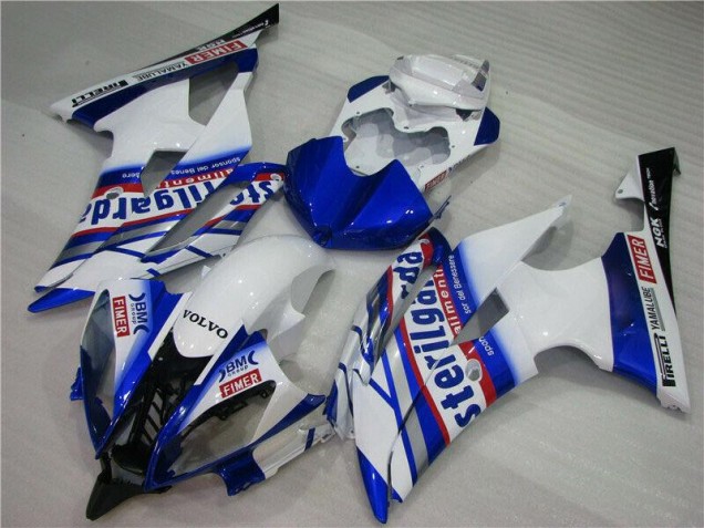Blanc Bleu Sterilgarda Volvo Carénage Moto R6 2008-2016