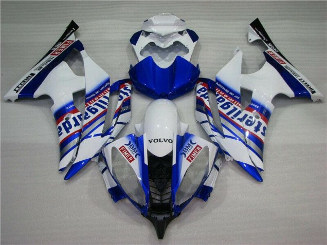 Blanc Bleu Sterilgarda Volvo Carénage Moto R6 2008-2016