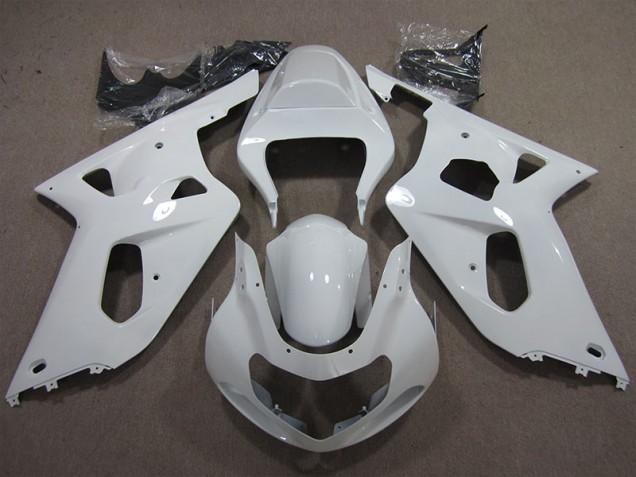 Blanc Carénage Moto GSXR 600 K1 K2 K3 2001-2003 Blanc Carénage Moto GSXR 600 K1 K2 K3 2001-2003