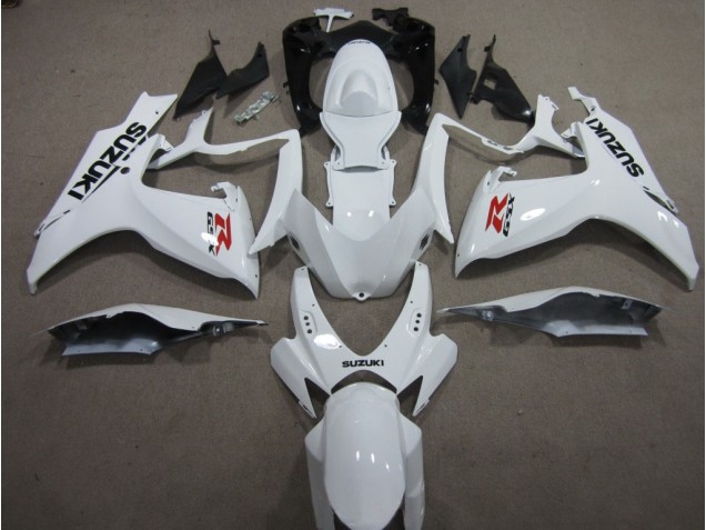 Blanc Carénage Moto GSXR 600 K6 2006-2007 Blanc Carénage Moto GSXR 600 K6 2006-2007