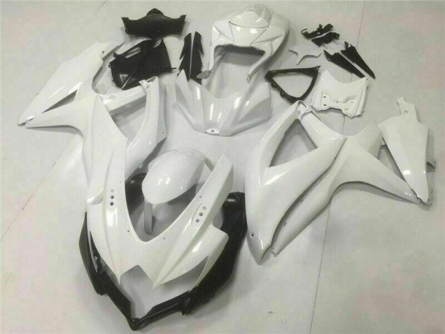 Blanc Carrosserie Moto GSXR 600 / 750 K8 2008-2010 Blanc Carrosserie Moto GSXR 600 / 750 K8 2008-2010