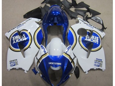 Blanc Lucky Strike Bleu Motul Carénage Moto GSXR 1300 Hayabusa 1996-2007