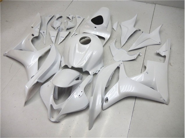 Blanc Nacré Carénages Moto CBR 600 RR 2007-2008 Blanc Nacré Carénages Moto CBR 600 RR 2007-2008