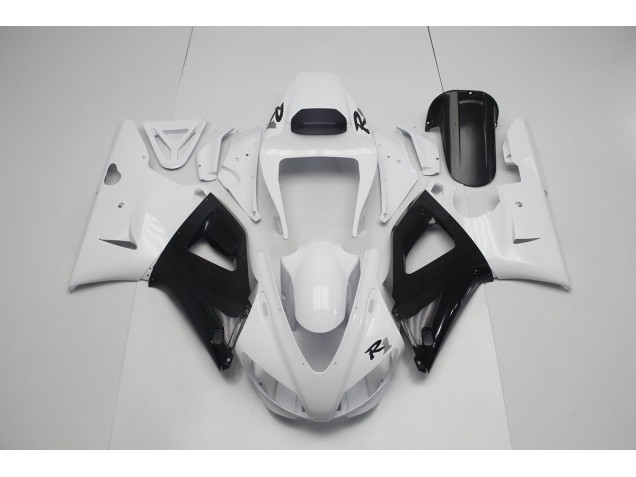 Blanc Nacré Noir Carénage Moto R1 1998-1999 Blanc Nacré Noir Carénage Moto R1 1998-1999