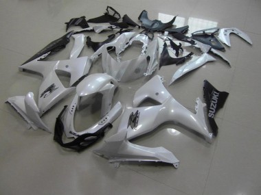 Blanc Nacré et Noir Carénage Moto GSXR 1000 K9 2009-2016