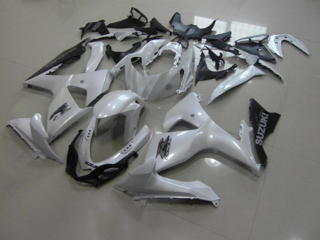 Blanc Nacré et Noir Carénage Moto GSXR 1000 K9 2009-2016