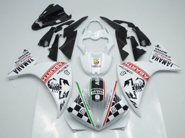 Blanc Noir Abrath Carénage Moto R1 2012-2014