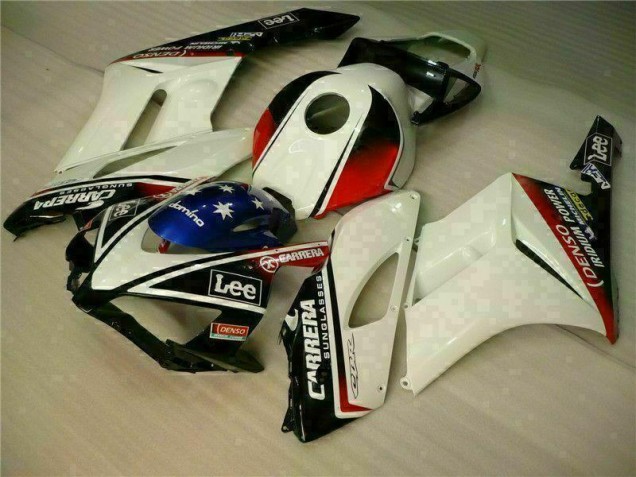 Blanc Noir Carénage Moto CBR 1000 RR 2004-2005 Blanc Noir Carénage Moto CBR 1000 RR 2004-2005