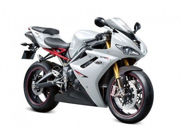 Blanc Noir Carénage Moto Daytona 675 Triple 2006-2008 Blanc Noir Carénage Moto Daytona 675 Triple 2006-2008