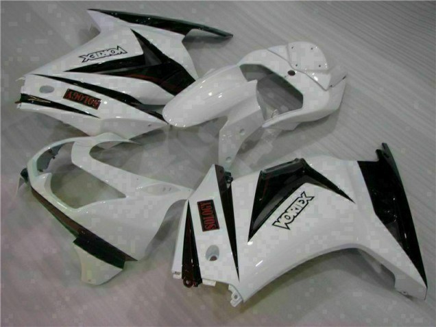 Blanc Noir Carénage Moto EX250 2008-2012